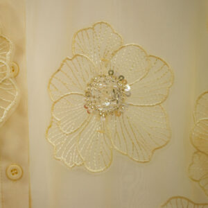 Camisa Floreada con Transparencia (Unitalla)