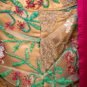 Vestido beige con tonos